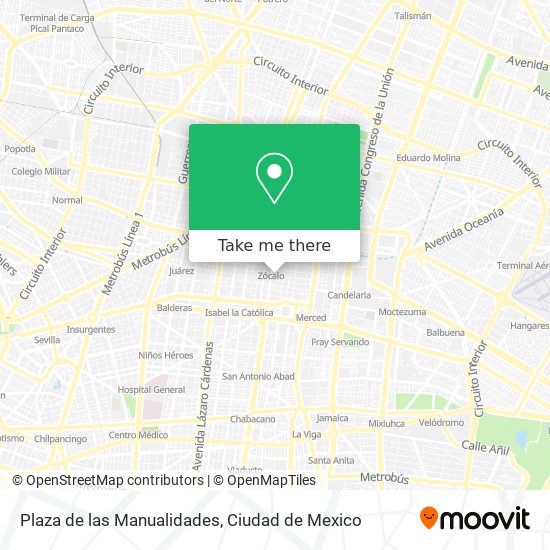 Mapa de Plaza de las Manualidades