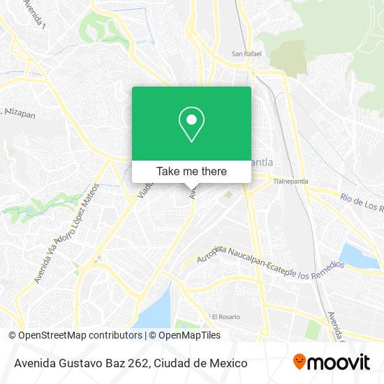 Avenida Gustavo Baz 262 map