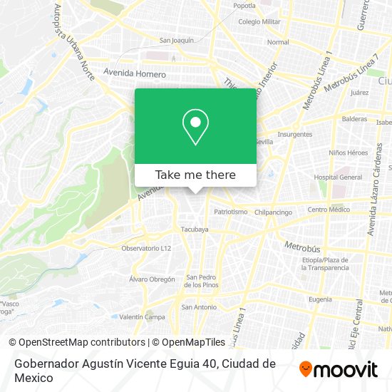 Gobernador Agustín Vicente Eguia 40 map