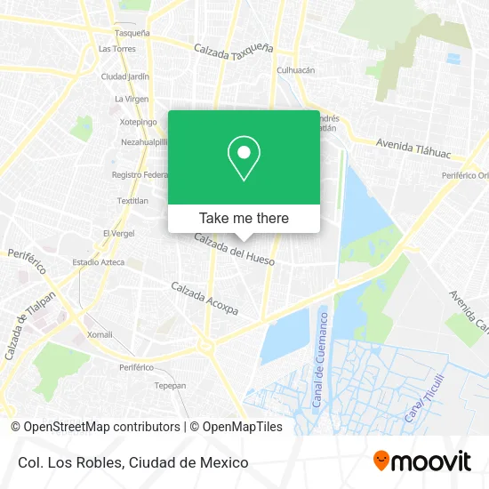 Mapa de Col. Los Robles
