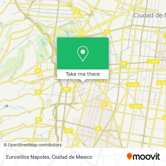 Eurostilos Napoles map