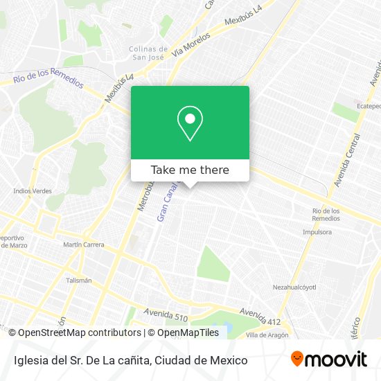 Mapa de Iglesia del Sr. De La cañita
