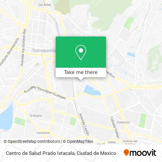 Centro de Salud Prado Ixtacala map