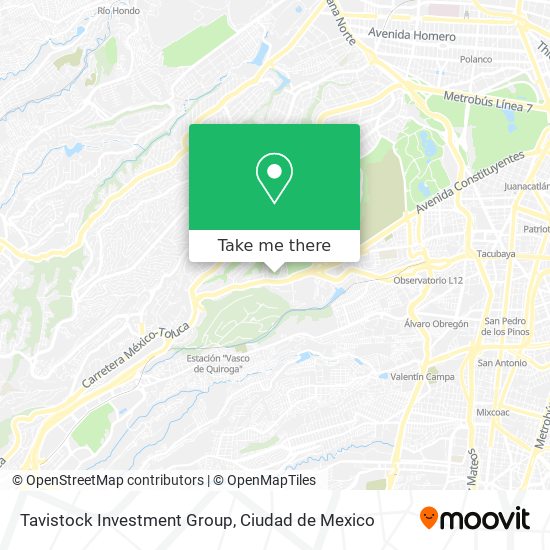 Mapa de Tavistock Investment Group