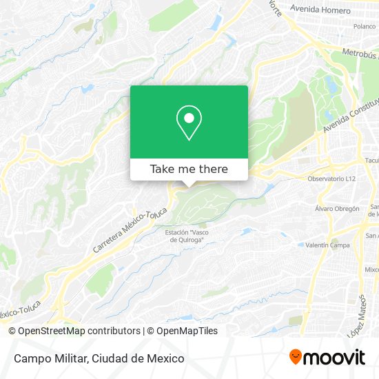 Campo Militar map