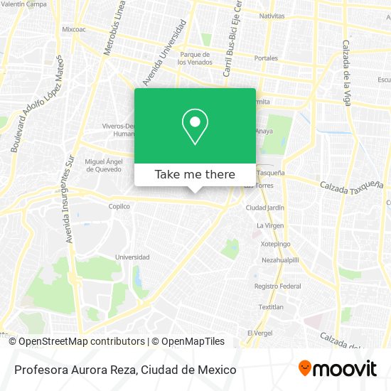 Profesora Aurora Reza map