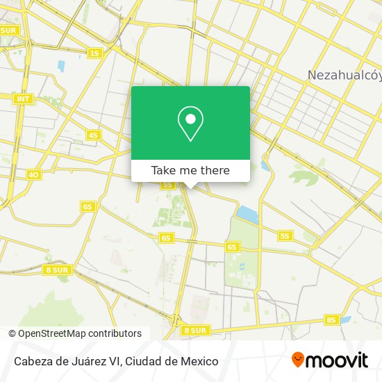 Cabeza de Juárez VI map