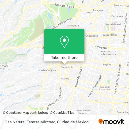 Gas Natural Fenosa Mixcoac map