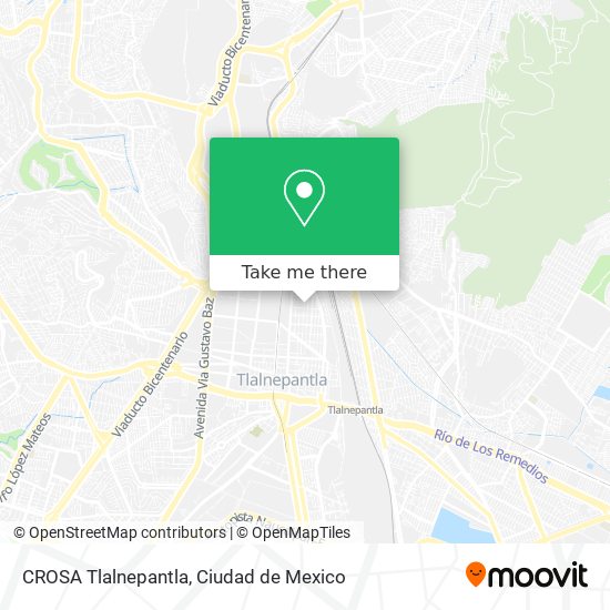 How to get to CROSA Tlalnepantla in Cuautitlán Izcalli by Bus or Train?