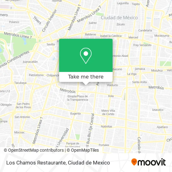Los Chamos Restaurante map