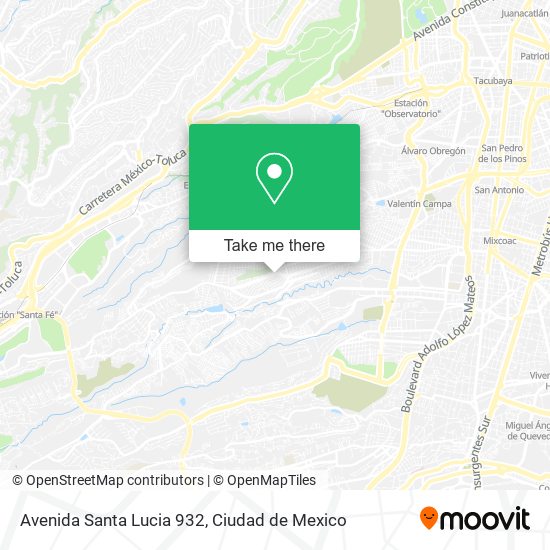 Mapa de Avenida Santa Lucia 932