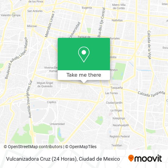 Vulcanizadora Cruz (24 Horas) map