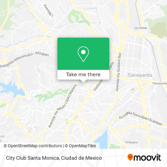 City Club Santa Monica map