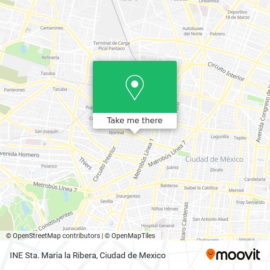 INE Sta. Maria la Ribera map