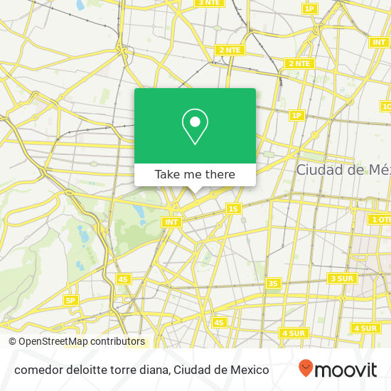 comedor deloitte torre diana map