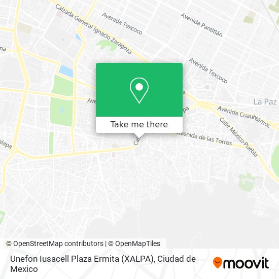 Unefon Iusacell Plaza Ermita (XALPA) map