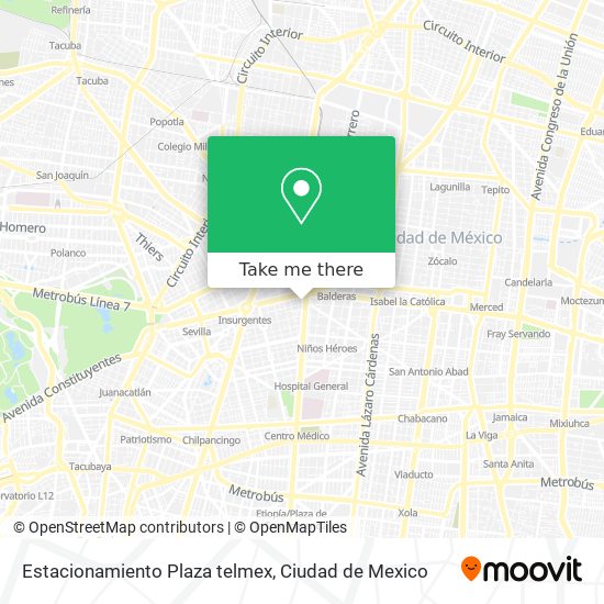 Estacionamiento Plaza telmex map