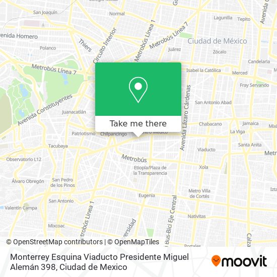 Monterrey Esquina Viaducto Presidente Miguel Alemán 398 map