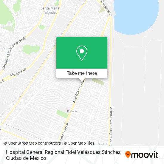 Hospital General Regional Fidel Velásquez Sánchez map