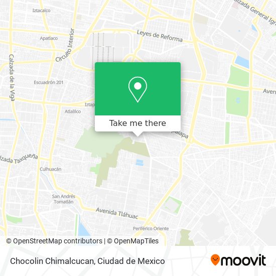 Chocolin Chimalcucan map