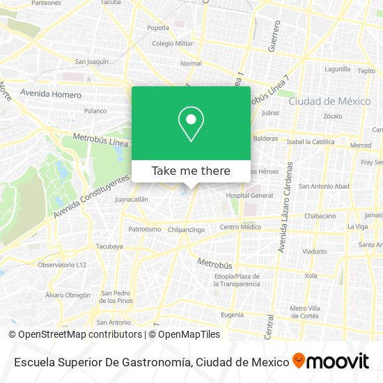 Escuela Superior De Gastronomía map