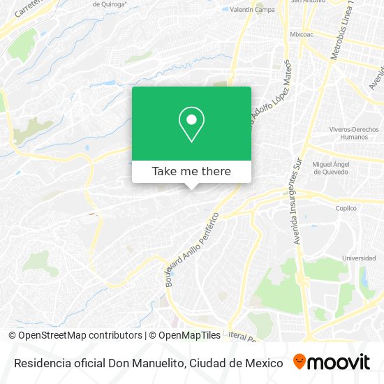 Residencia oficial Don Manuelito map