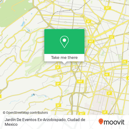 Jardín De Eventos Ex-Arzobispado map