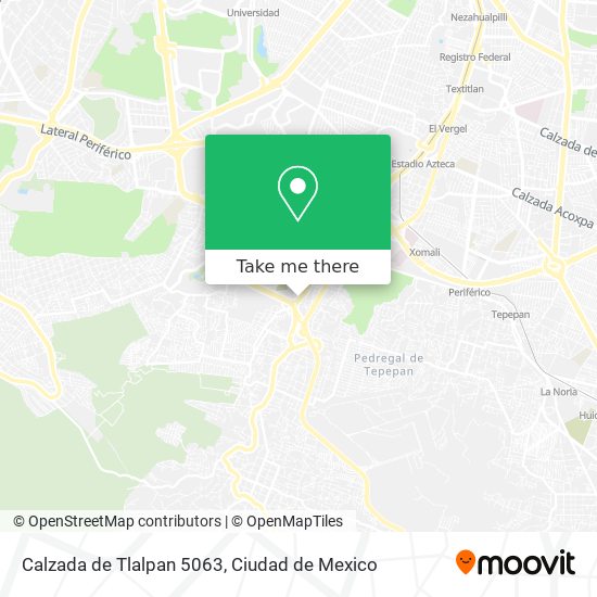 Mapa de Calzada de Tlalpan 5063