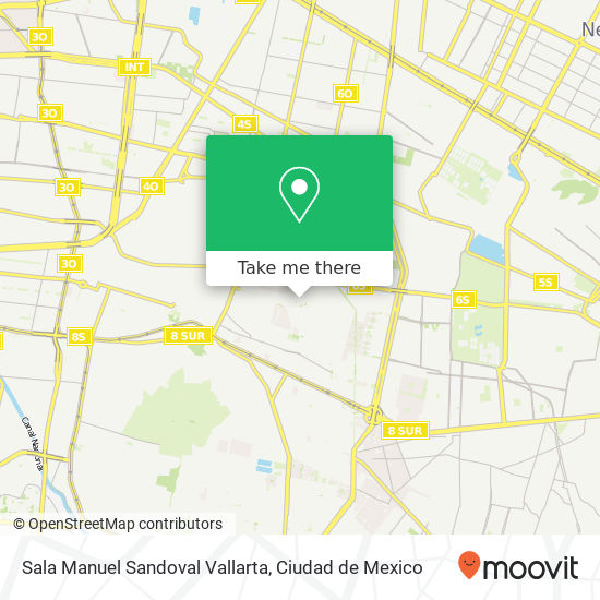Sala Manuel Sandoval Vallarta map
