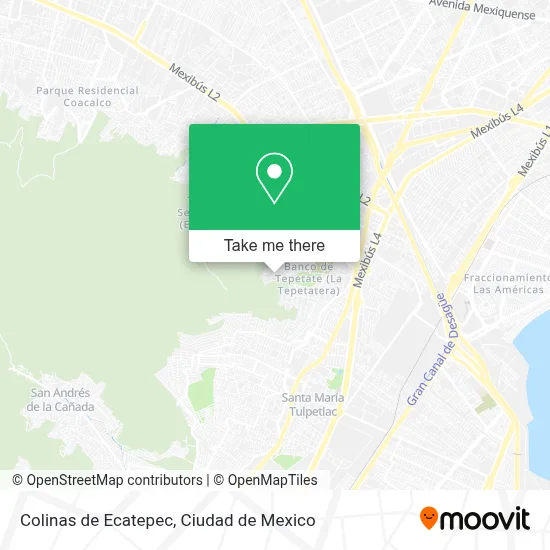 Colinas de Ecatepec map