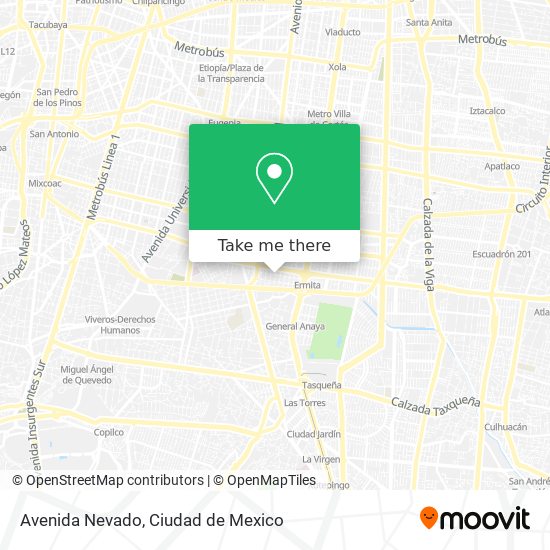 Mapa de Avenida Nevado