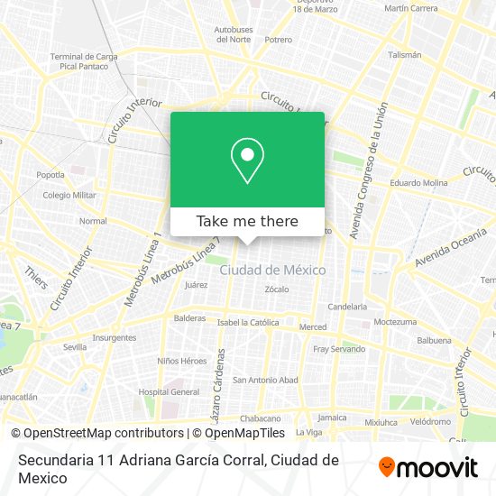 Secundaria 11 Adriana García Corral map