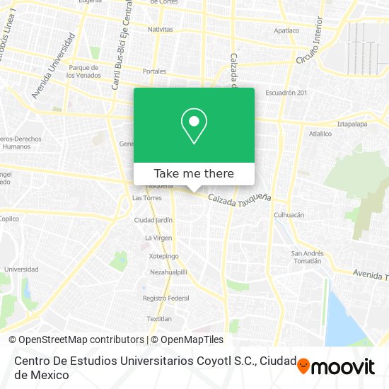 Mapa de Centro De Estudios Universitarios Coyotl S.C.