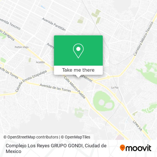 Mapa de Complejo Los Reyes GRUPO GONDI
