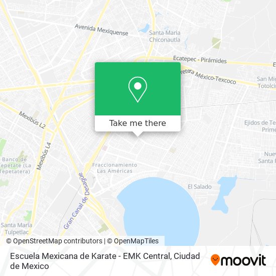 Mapa de Escuela Mexicana de Karate - EMK Central