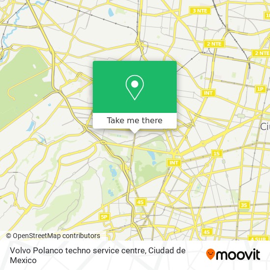 Volvo Polanco techno service centre map