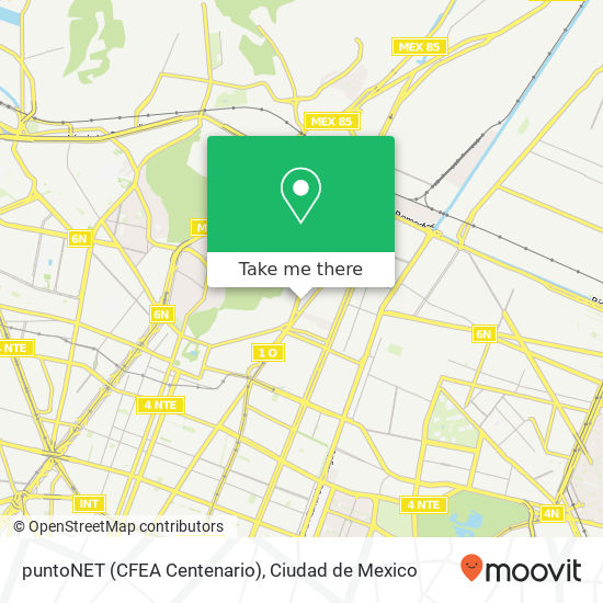 puntoNET (CFEA Centenario) map