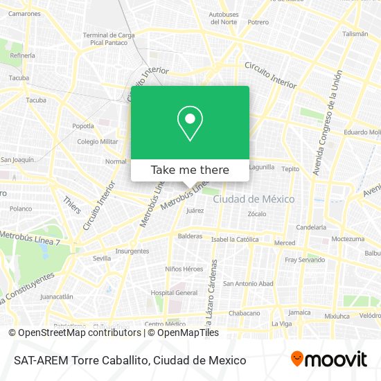 SAT-AREM Torre Caballito map