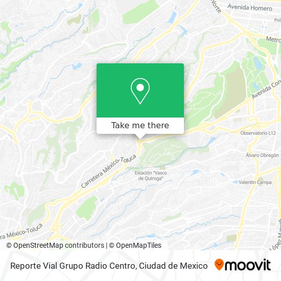 Reporte Vial Grupo Radio Centro map