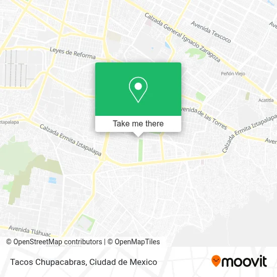 Tacos Chupacabras map