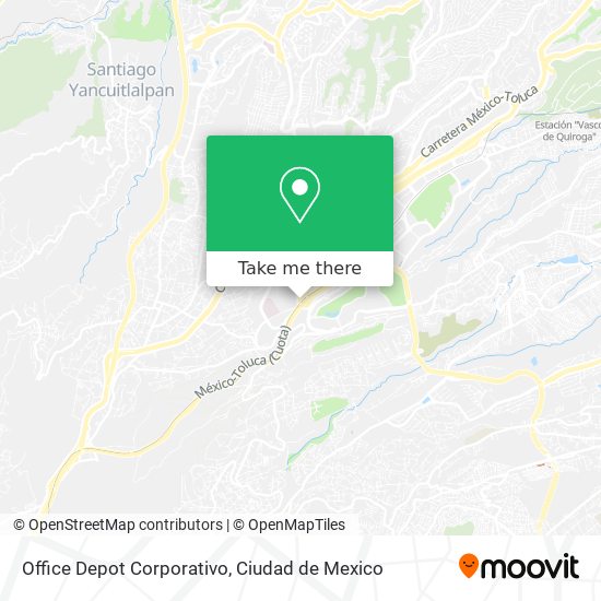 How to get to Office Depot Corporativo in Huixquilucan by Bus?