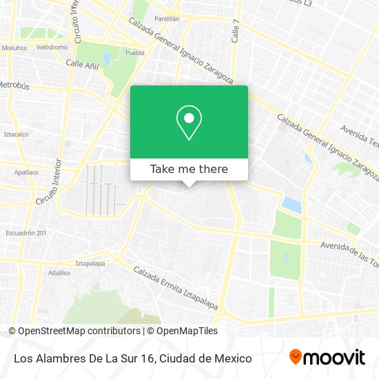 Los Alambres De La Sur 16 map