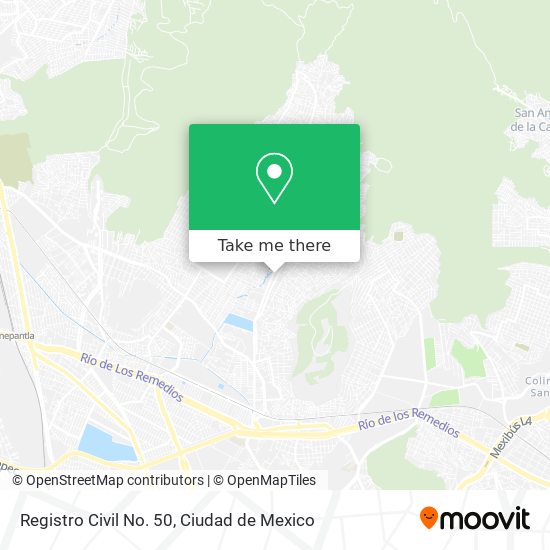 Registro Civil No. 50 map