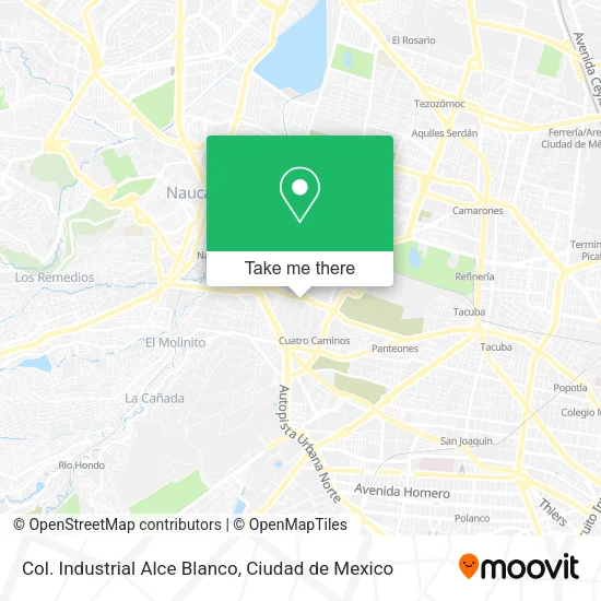 Mapa de Col. Industrial Alce Blanco