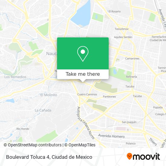 How to get to Boulevard Toluca 4 in Tultitlán by Bus or Metro?