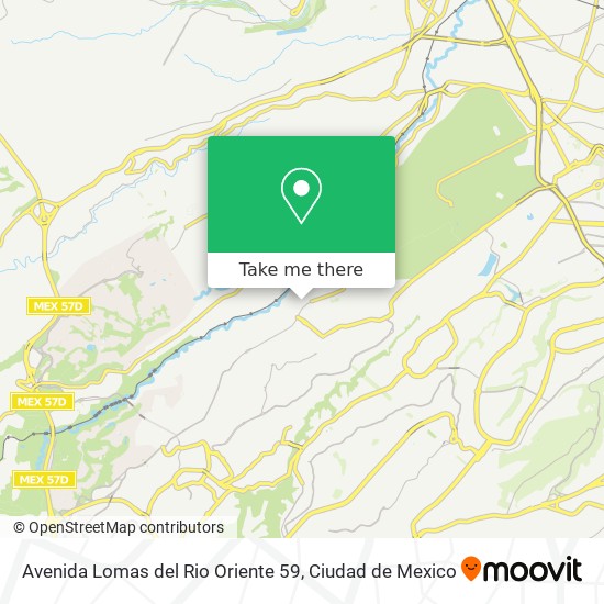Mapa de Avenida Lomas del Rio Oriente 59