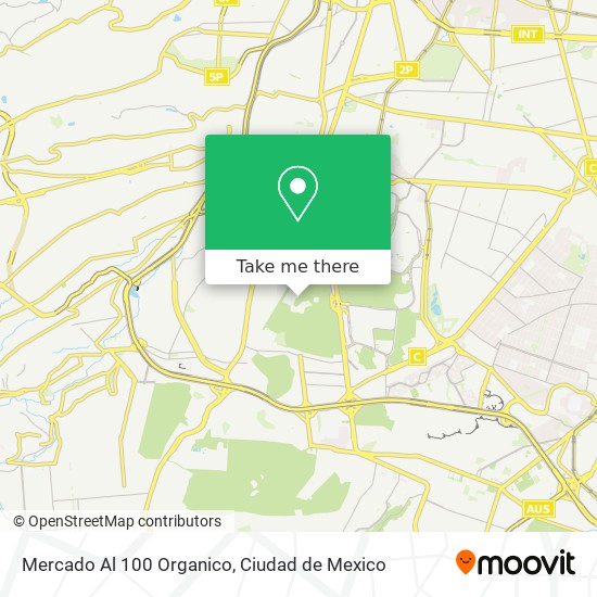 Mercado Al 100 Organico map