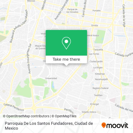 Mapa de Parroquia De Los Santos Fundadores