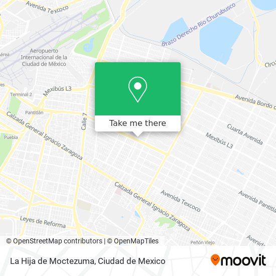 La Hija de Moctezuma map