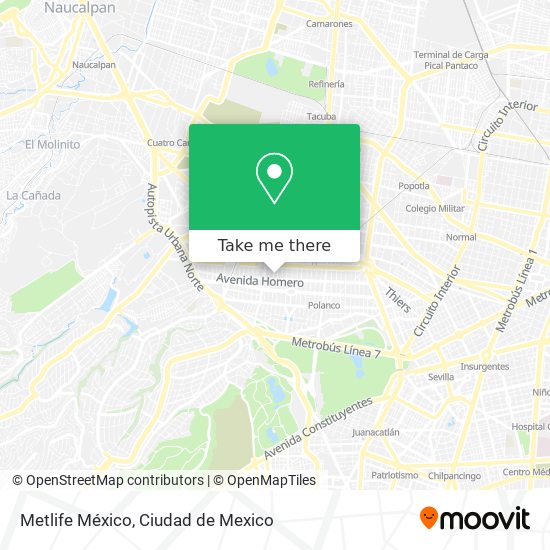Metlife México map